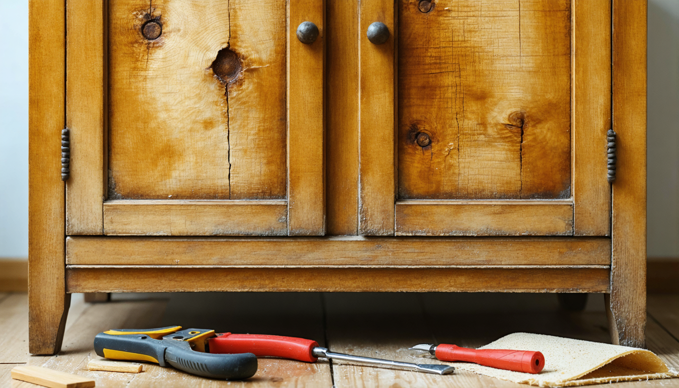 découvrez nos conseils pratiques pour réparer facilement un meuble en bois qui a gonflé à cause de l'eau, et retrouvez un intérieur comme neuf grâce à nos astuces efficaces !