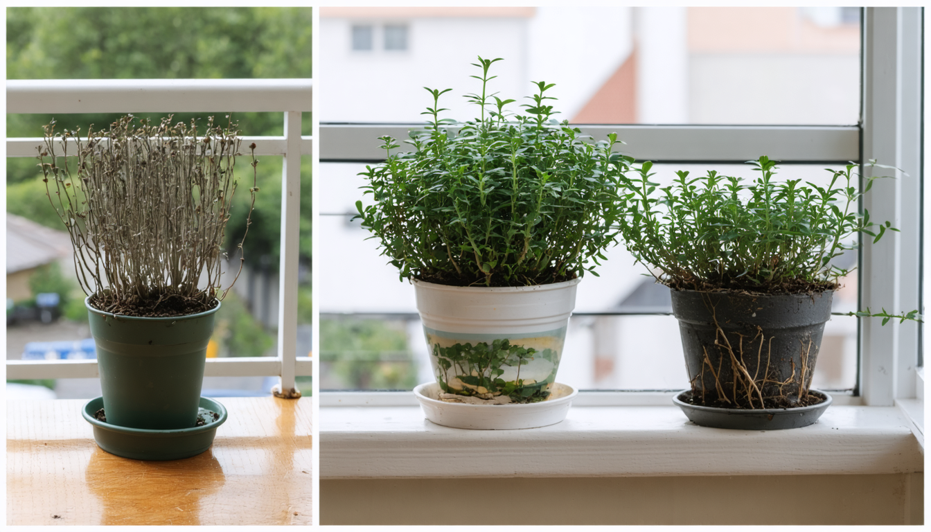 votre thym en pot se dessèche ? découvrez les causes courantes du problème et suivez nos conseils pratiques pour sauver et revitaliser votre plante aromatique.