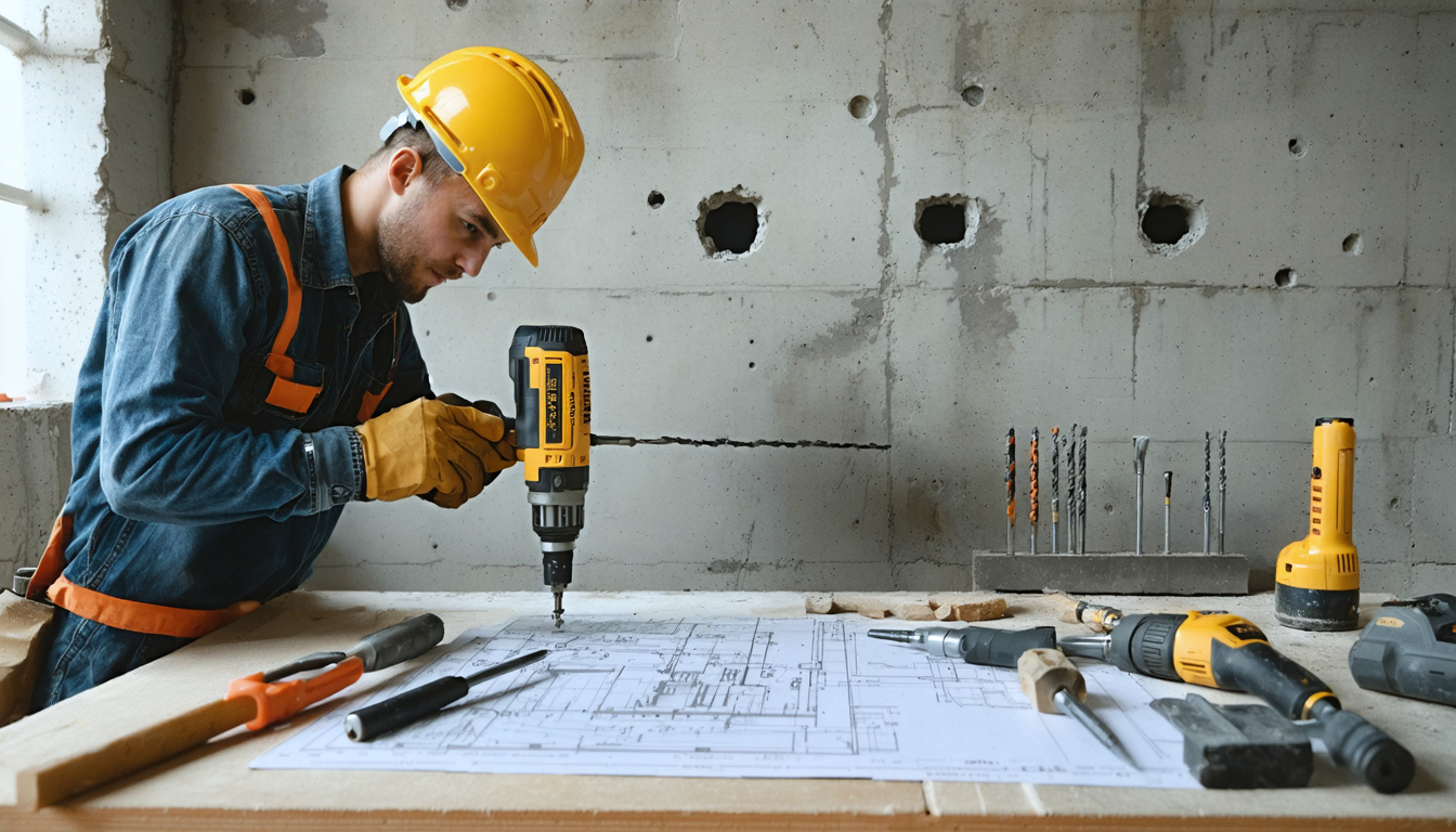 découvrez comment percer un mur en béton sans utiliser la fonction percussion. astuces, conseils pratiques et techniques pour réussir vos travaux en toute sécurité et efficacité.
